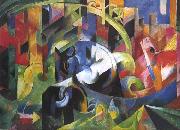 Franz Marc Painting with Cattle (mk34) Spain oil painting artist